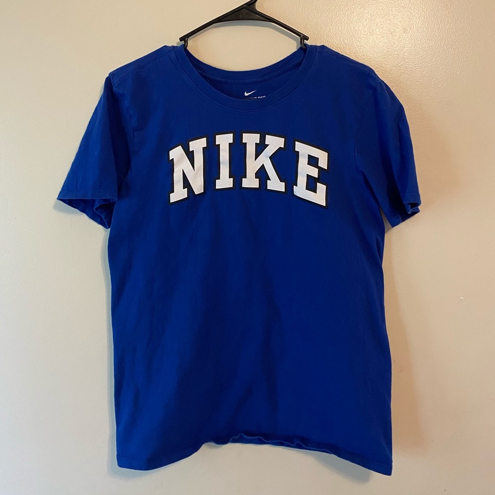 🔵Mens Nike Short Sleeve Tee T-Shirt Blue Dri-Fit